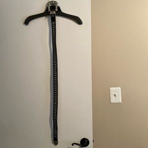 Black Rhinestone Belt 32-34”